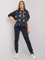 Navy blue sweatshirt and pants