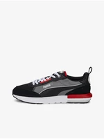 Grey-black men's leather sneakers Puma R22 - Men