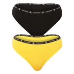2PACK women's thongs Calvin Klein multicolor