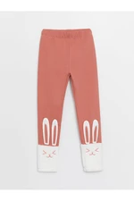 LC Waikiki Girls Elastic Waist Embroidered Girls Leggings
