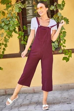 armonika Women's Light Burgundy Gardener Jumpsuit