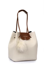 Capone Outfitters Capone Padova Leather Cream Women's Shoulder Bags
