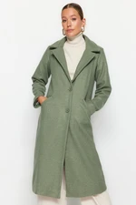 Trendyol Mint Long Cachet Coat