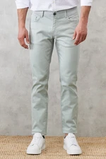 ALTINYILDIZ CLASSICS Men's Water Green Comfortable Slim Fit Skinny-Cut Trousers that Stretches 360 Degrees in All Directions.