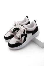 Marjin Women's Sneakers High Soled Sneakers Aryan black.