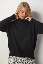 Happiness İstanbul Women's Black Turtleneck Knitwear Sweater