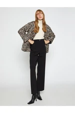 Koton Quilted Jacket Round Collar