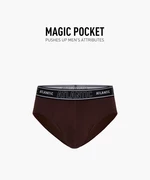 Pánske slipy ATLANTIC Magic Pocket - hnedé
