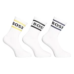 3PACK socks Hugo Boss high white