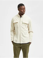 Cream Corduroy Shirt Selected Homme Regasgar - Men