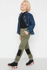 Trendyol Khaki Boy With Stripe Detailed Knitted Sweatpants