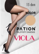 Raj-Pol Woman's Tights Pation Viola 15 DEN Visione