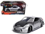 Nissan 370Z Silver with Black Hood "Fast &amp; Furious" Series 1/32 Diecast Model Car by Jada
