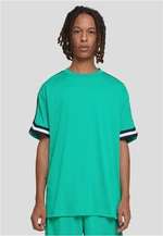 Pánské tričko Oversized Stripes Mesh Tee - zelené