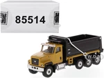 CAT Caterpillar CT681 Dump Truck Yellow and Black "High Line" Series 1/87 (HO) Diecast Model by Diecast Masters