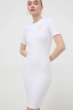 Šaty Versace Jeans Couture biela farba, mini, priliehavá, 76HAOT02 CJ03T