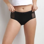 DIM MENSTRUAL LACE BOXER - Menštruačné nohavičky s čipkou - čierna