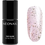 NEONAIL Top Glow gélový vrchný lak na nechty odtieň Gold Flakes 7,2 ml