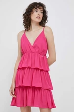 Šaty Artigli růžová barva, mini