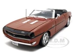 1968 Chevrolet Camaro SS 396 Convertible Bronze 1/24 Diecast Model Car by Maisto