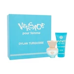 Versace Dylan Turquoise dárková kazeta toaletní voda 30 ml + tělový gel 50 ml pro ženy