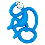 MATCHSTICK MONKEY Mini Monkey hryzátko s antimikrobiálnym povrchom - modrá
