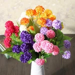 Artificial Daisy Chrysanthemum Silk Flowers Floral Bouquet 8 Heads 7 Colors Home Garden