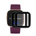 2pcs ENKAY 3D Curved PC Soft Edge+PMMA Full Screen Coverage HD Watch Screen Protector for Fitbit Versa 2