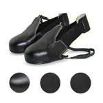 KALOAD 1 Pair Real Leather Men Women Safety Shoe Covers Wearproof Anti-slip Security Shoe Toes Protection Cover