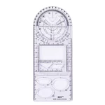 Multi-function Drawing Ruler Three Version Art Rotatable Mathematics Ruler Geometry Ellipse Pattern Ruler For Students O