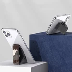 ROCK Universal Foldable Magnetic Mobile Phone Holder PU Leather Desktop Stand for Samsung Galaxy S21 POCO M3