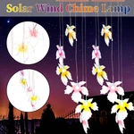 LED Solar Wind Chime Lamp Colorful Photosensitive Chandelier Garden Outdoor Decorative Light