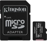 Kingston Canvas Select Plus microSD 64 GB + SD adaptér