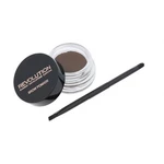 Makeup Revolution London Brow Pomade With Double Ended Brush 2,5 g gél a pomáda na obočie pre ženy Medium Brown