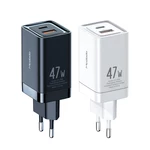 MCDODO 47W GaN Wall Charger Dual Port PD3.0 QC3.0 Fast Charging For iPhone 13 13 Mini 13 Pro Max For Samsung Galaxy S22