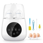 Bioby Baby Bottle Warmer, EIVOTOR Bottle Steam 6-in-1 Double Bottle Baby Food Heater for Evenly Warm Breast Milk or Form