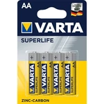 Batérie zinkovo-uhlíková Varta Superlife AA, R06, blistr 4ks (2006101414) tužkové baterie AA (R6) • nenabíjecí • napětí 1,5 V • zinkouhlíkové • vhodné
