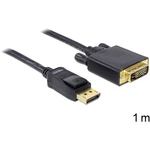 Delock DisplayPort / DVI káblový adaptér #####DisplayPort Stecker, #####DVI-D 24+1pol. Stecker 1.00 m čierna 82590  ####