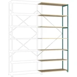 Manuflex RP1736.5021 prístavný modul regálu oddelenia  (š x v x h) 960 x 2600 x 300 mm    drevená podlaha