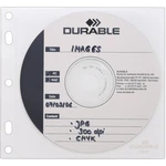 Durable  obal na CD 2 CD / DVD / Blu-ray polypropylen priehľadná, biela 10 ks  523919