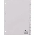 Durable 6510 register DIN A4 AZ polypropylen sivá 20 kariet vyrazené otvory 651010