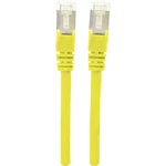 Intellinet 737104 RJ45 sieťové káble, prepojovacie káble CAT 6A S/FTP 20.00 m žltá fóliové tienenie, tienenie pletivom,