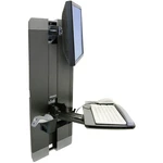 Ergotron StyleView Vertical Lift 1-násobný držiak na stenu pre monitor 25,4 cm (10") - 61,0 cm (24") odkladacie miesto n