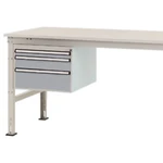 Manuflex ZB4664.9006  Spodná konštrukcia domu, stacionárne, využiteľná výška 300 mm s 3 zásuvkami. Pre hĺbku stola 1200
