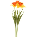 Narcis BERNEY umělý žluto-oranžový 59cm