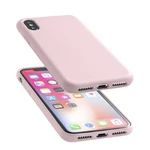 Silikonové pouzdro CellularLine Sensation pro Apple iPhone X/XS, starorůžová