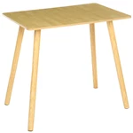 Log Color Square Table Nordic Dining Table nd Chair Home Simple Modern Small Apartment Rectangular Table
