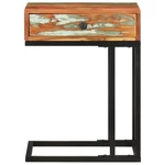 U-Shaped Side Table 17.7"x11.8"x24" Solid Reclaimed Wood