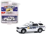 2018 Dodge Durango Police Pursuit White "FBI Police (Federal Bureau of Investigation Police)" "Hot Pursuit" Special Edition 1/64 Diecast Model Car by