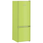 Chladnička s mrazničkou Liebherr CUkw 2831 zelená chladnička s beznámrazovou mrazničkou • výška 161,2 cm • objem chladničky 212 l/mrazničky 54 l • ene